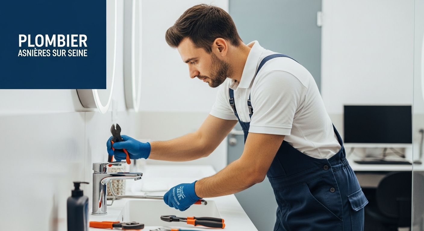 Rénovation complète d'une salle de bain moderne par un plombier à Asnières